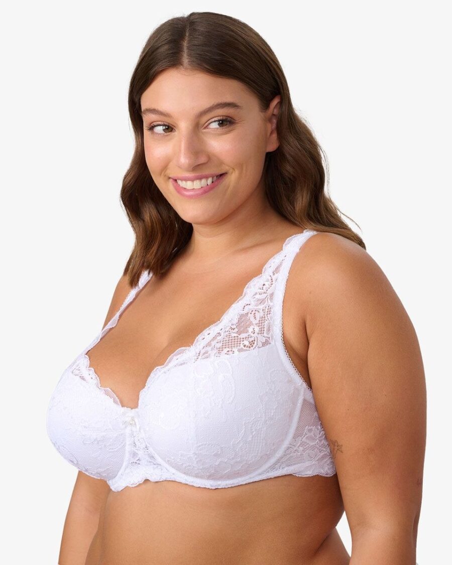 חזייה מרופדת עם ברזלים ותחרה אלגנטית