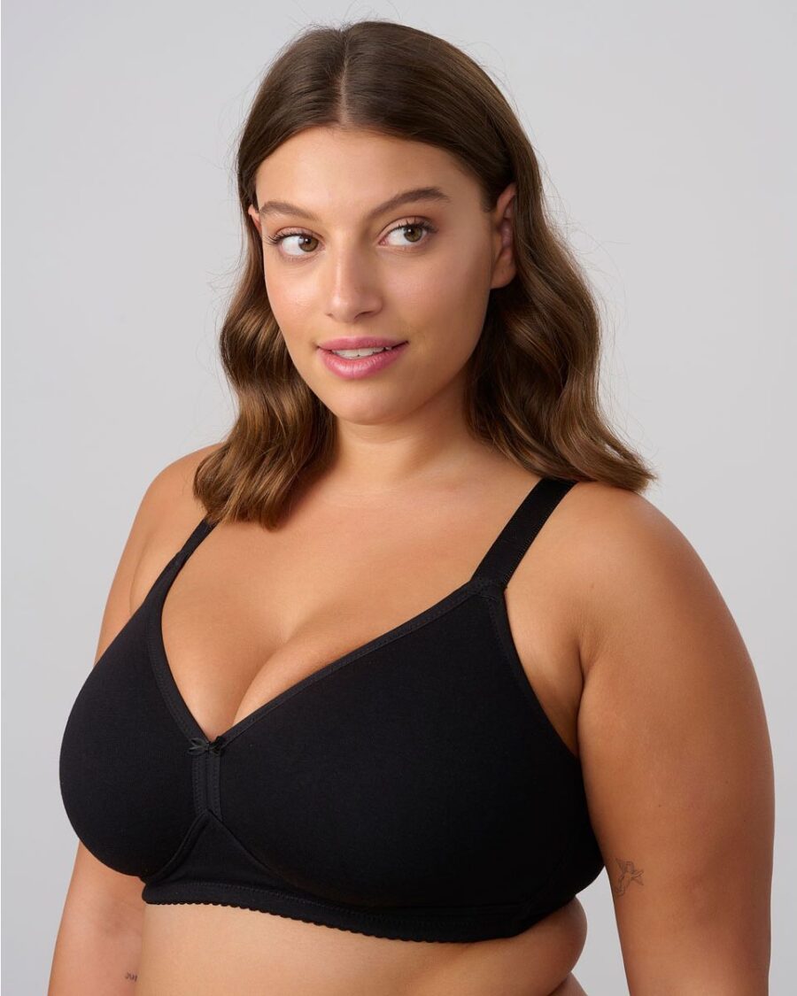 חזיית כותנה ללא ריפוד וללא ברזלים