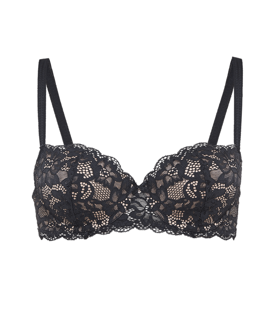 חזייה מרופדת עם ברזלים ותחרה