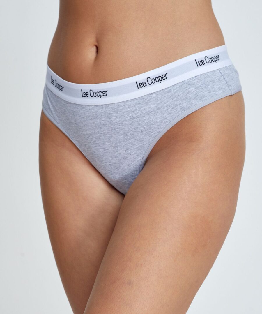 תחתוני ביקיני מכותנה עם לוגו